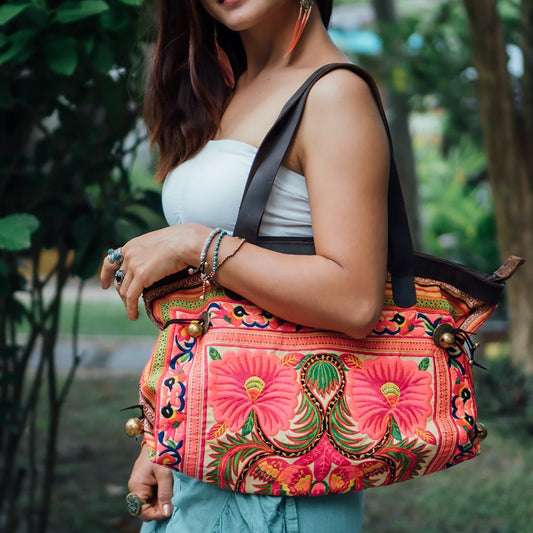 Hmong Embroidered Tote Bag