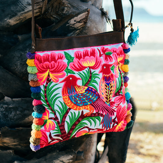 Hmong Embroidered Crossbody Bag