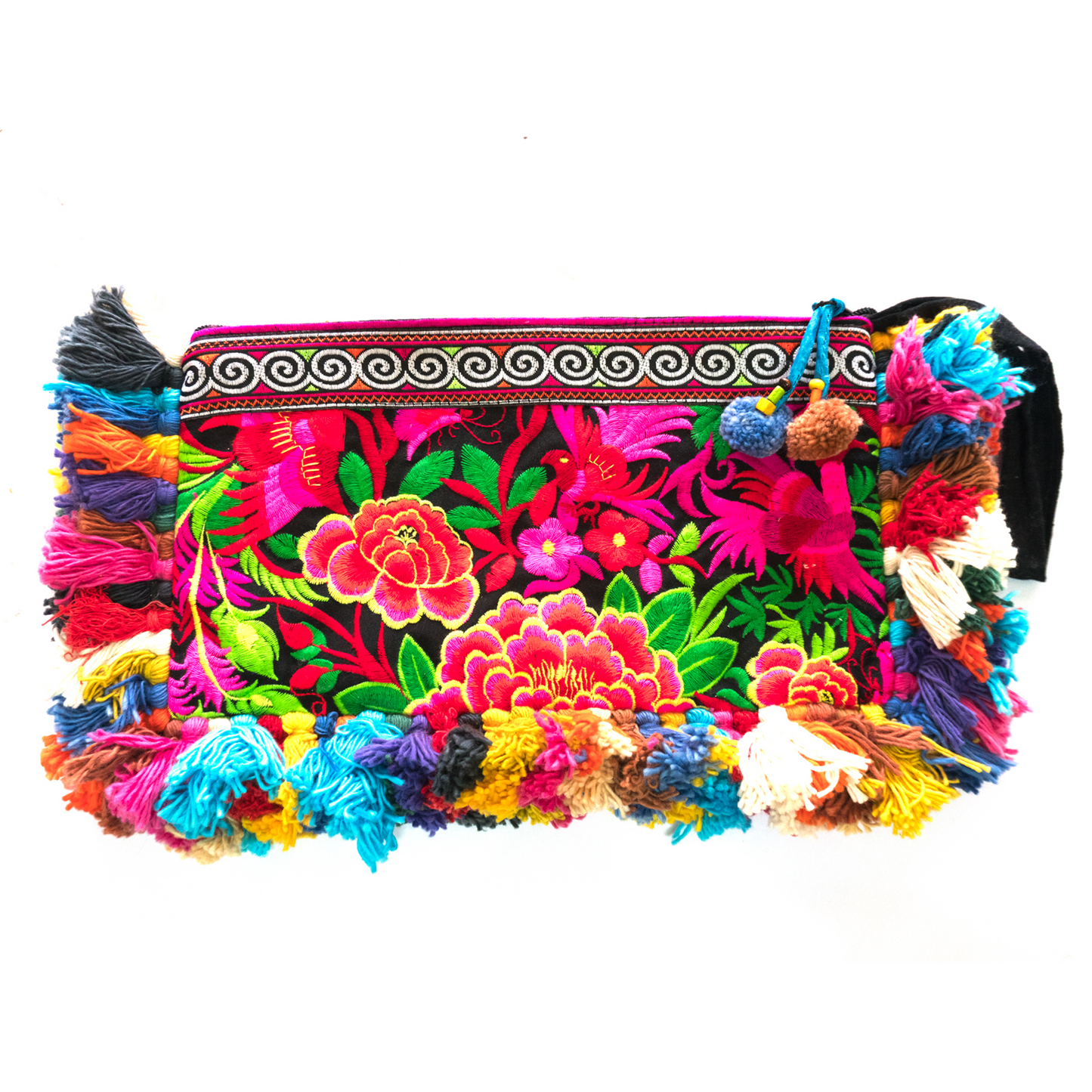Colorful Tassels Clutch Bag
