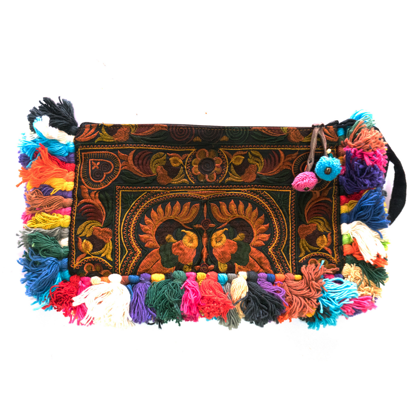 Colorful Tassels Clutch Bag