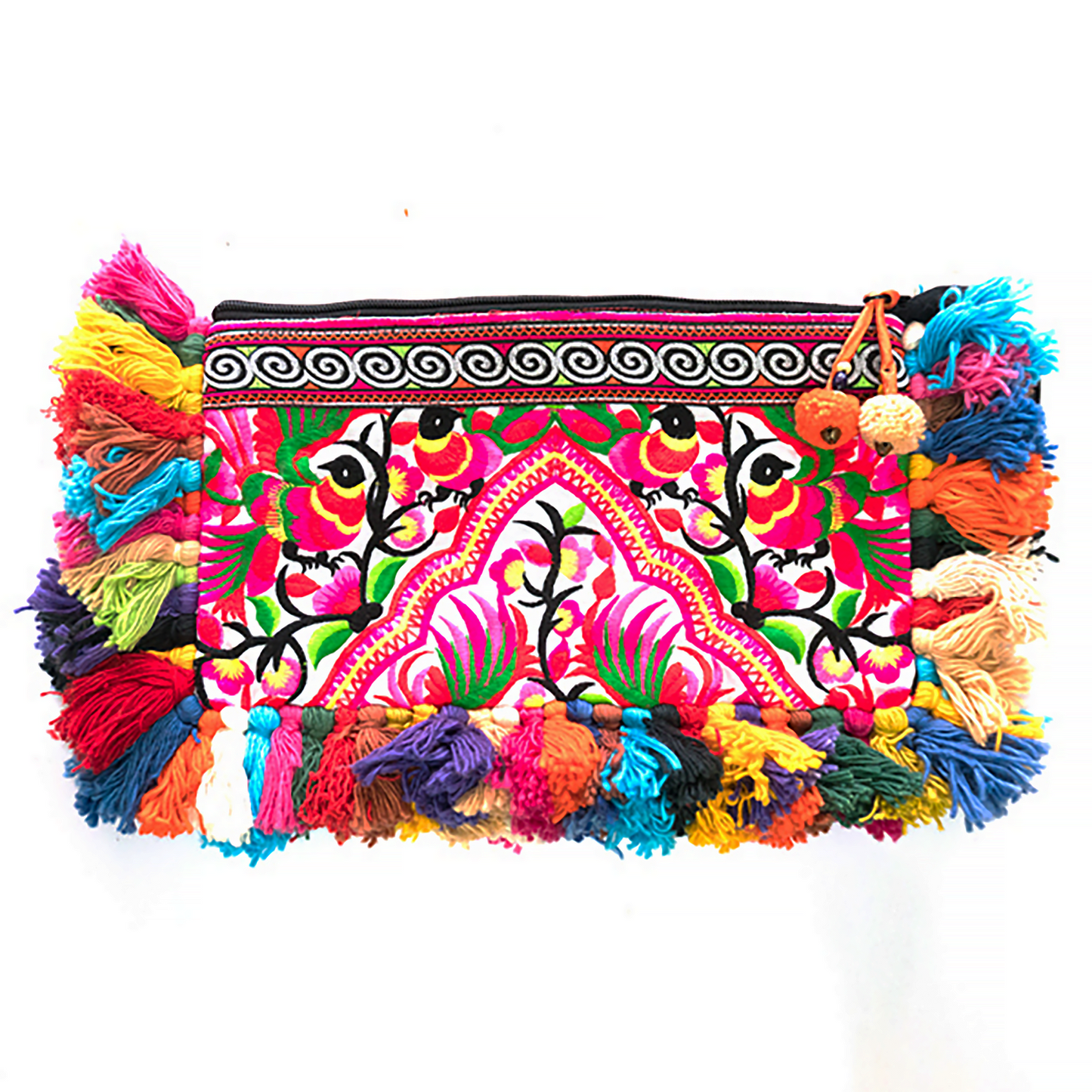 Colorful Tassels Clutch Bag