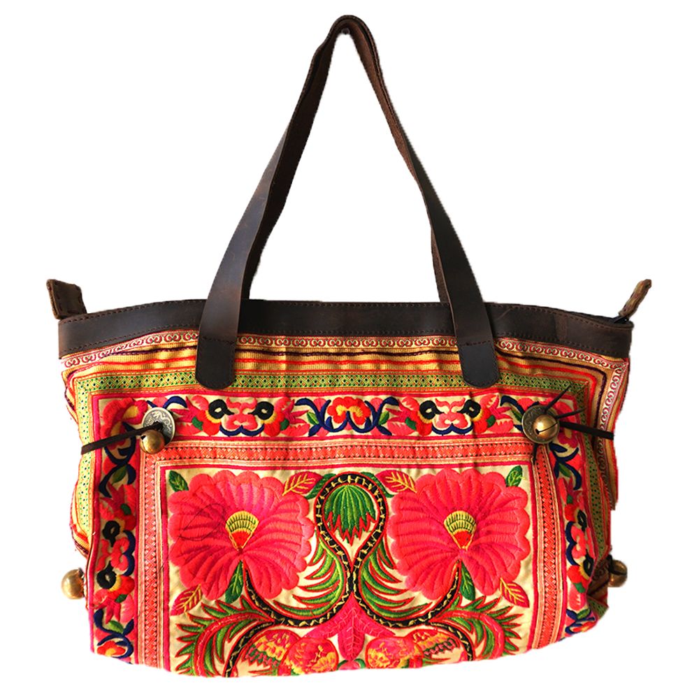 Hmong Embroidered Tote Bag