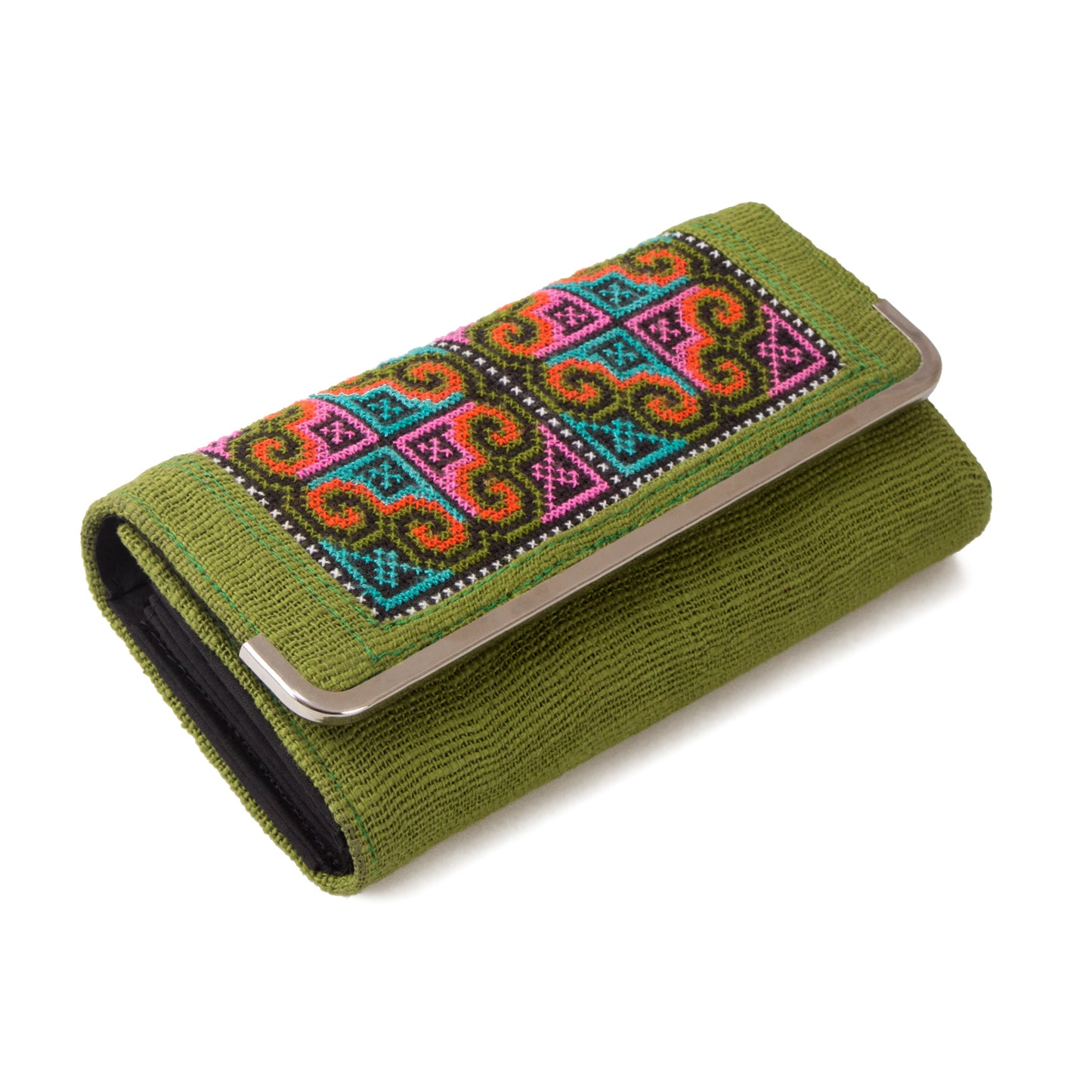Hmong Embroidered Clutch Wallet