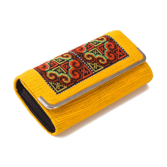 Hmong Embroidered Clutch Wallet