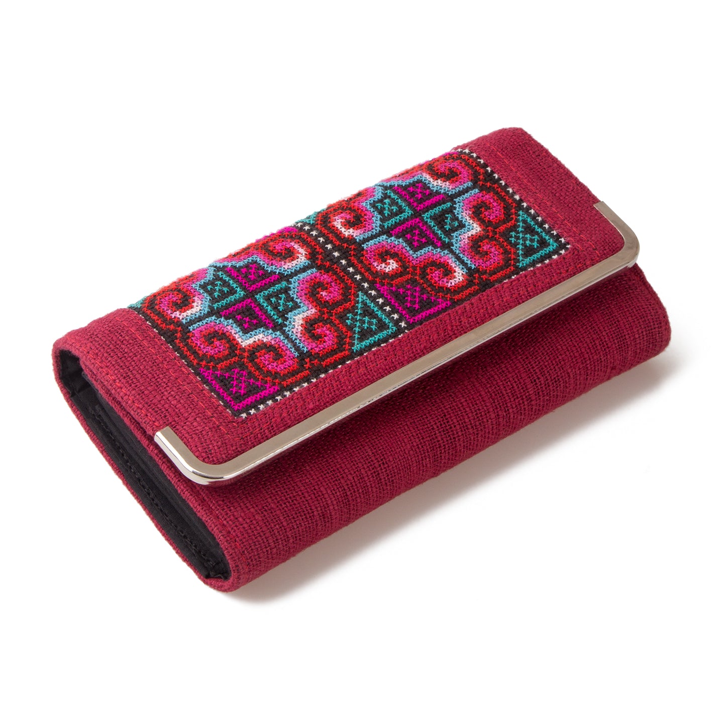 Hmong Embroidered Clutch Wallet