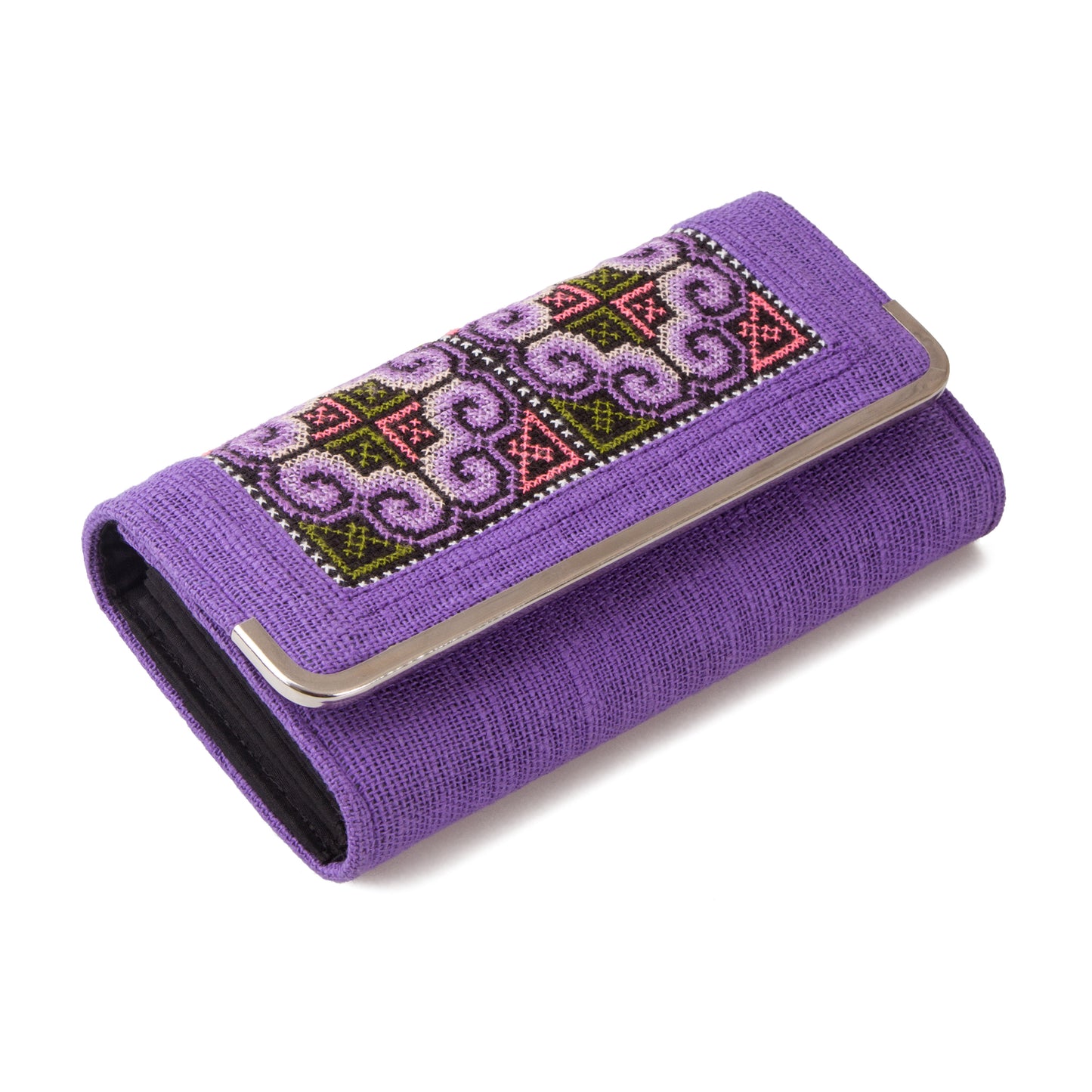 Hmong Embroidered Clutch Wallet