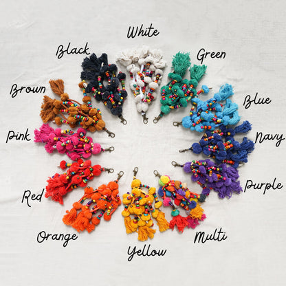 Boho Chic Tassel Pompoms for Handbags