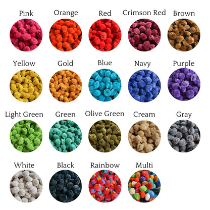 Set of 100 pieces Cotton Pom Poms 1 inch
